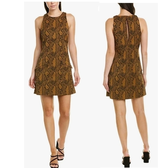 JOIE Tonie Sheath Snake Dress - Picture 1 of 14